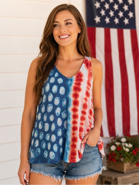 Free People Tops - 🇺🇸 Free People Intimately Dani Tank 🇺🇸 USA American Flag